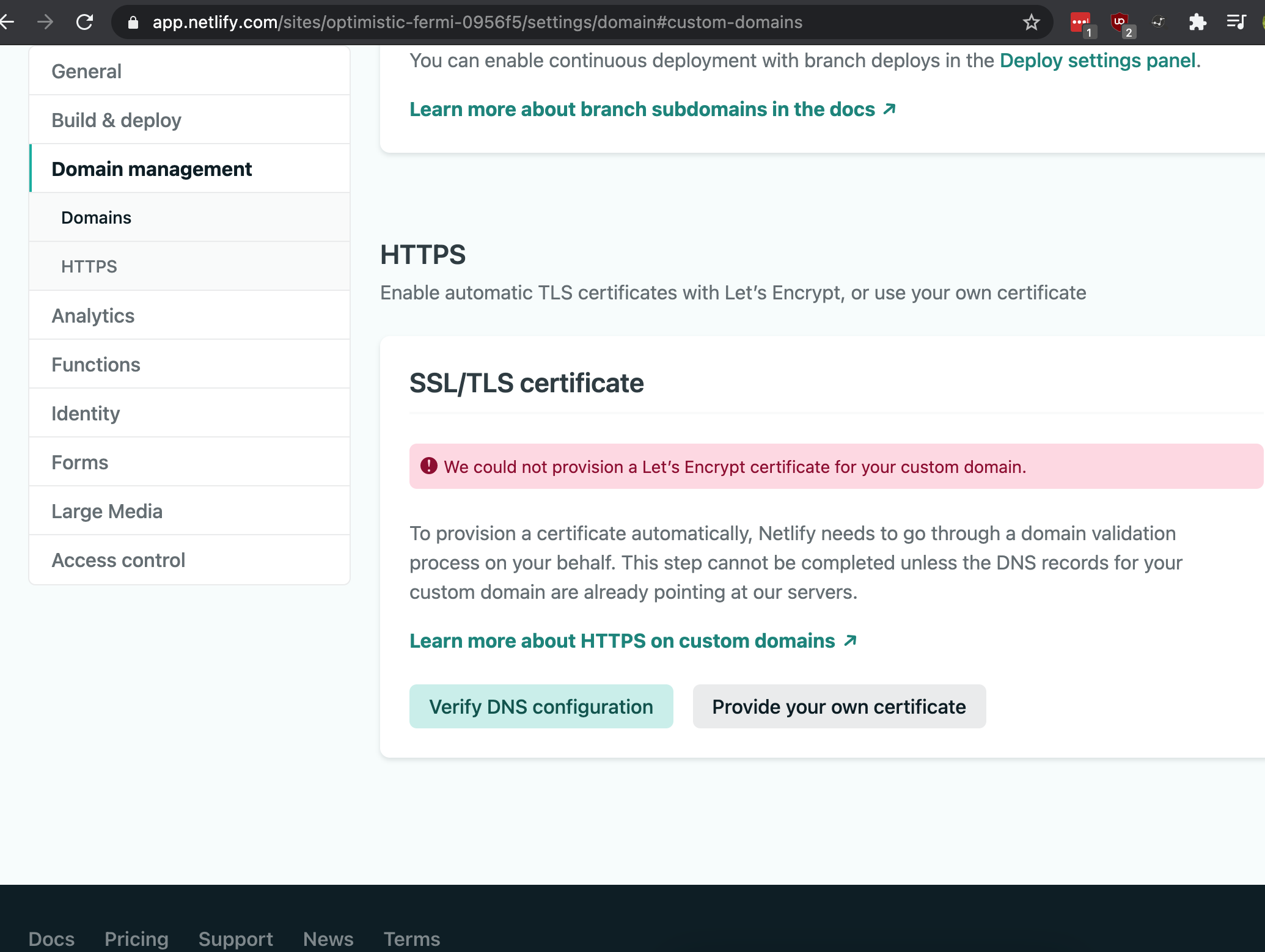 netlify-verify-dns